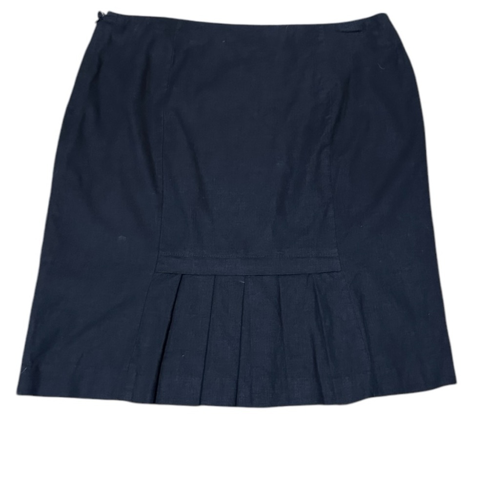 New York & Company Linen Black Women's Skirt Size 10